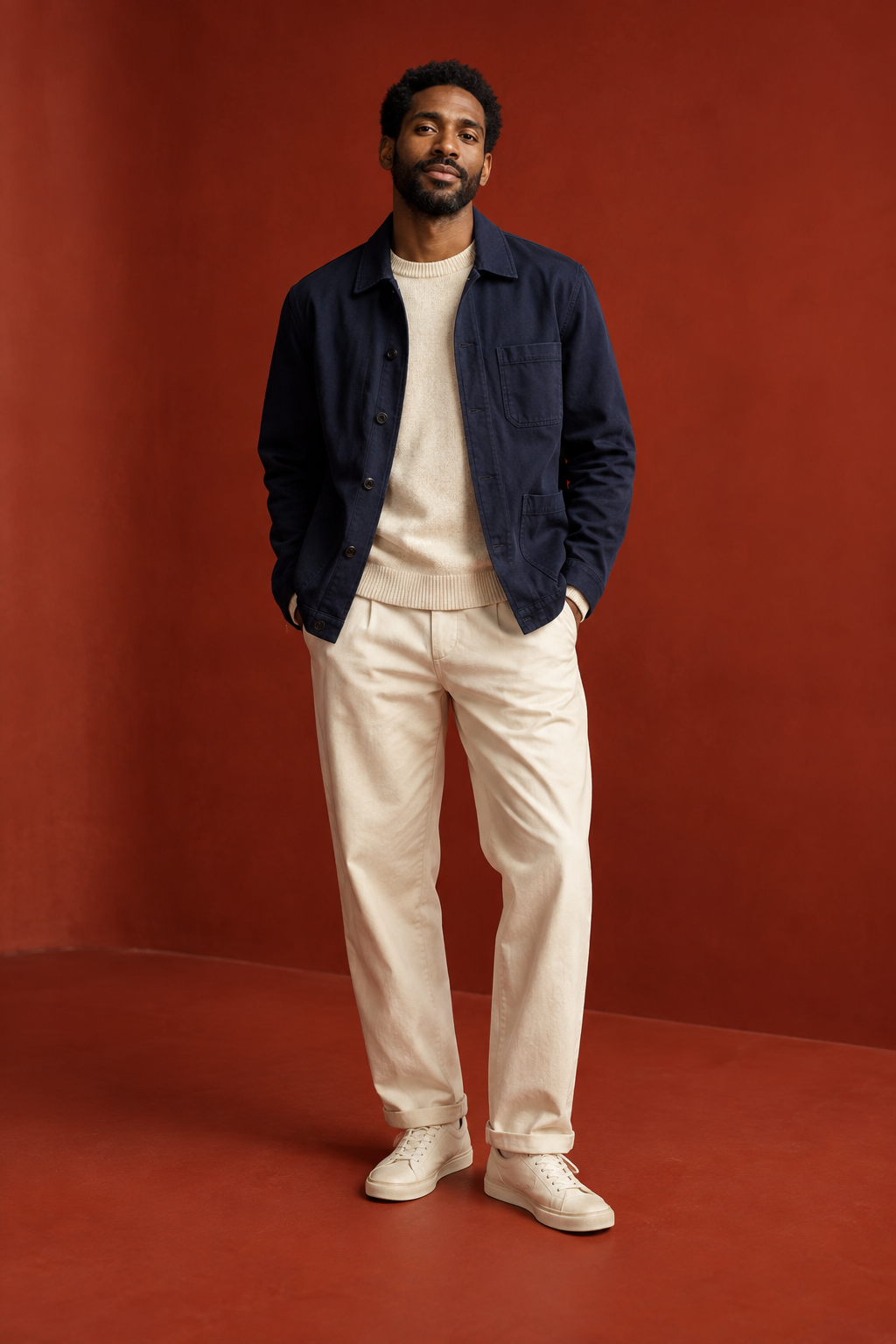Indigo Straight-Leg Jeans